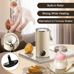 B59B-Portable Bottle Warmer Portable Bottle Warmer For Travel Mixer For Breastmilk & Formula