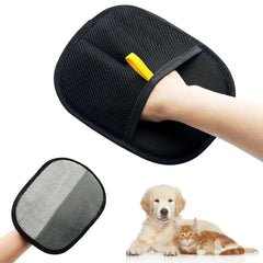 Pet Hair Removal Tool Reusable Static Removal Gloves, Double-Sided Grooming Gloves for Pets, Removes Pet Fur Hair for Carpets