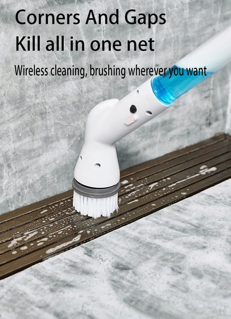 Wireless Electric Cleaning Brush Spin Cleaning Scrubber Multifunctional Cleaning Tools Parlour Kitchen Bathroom Cleaning Gadgets