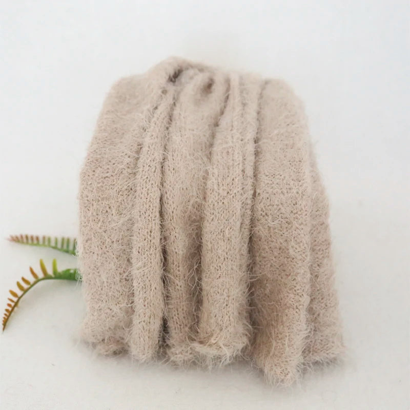 Newborn baby stretch knit wrap Baby soft swaddle knit blanket Photography props Jersey wrap photo props