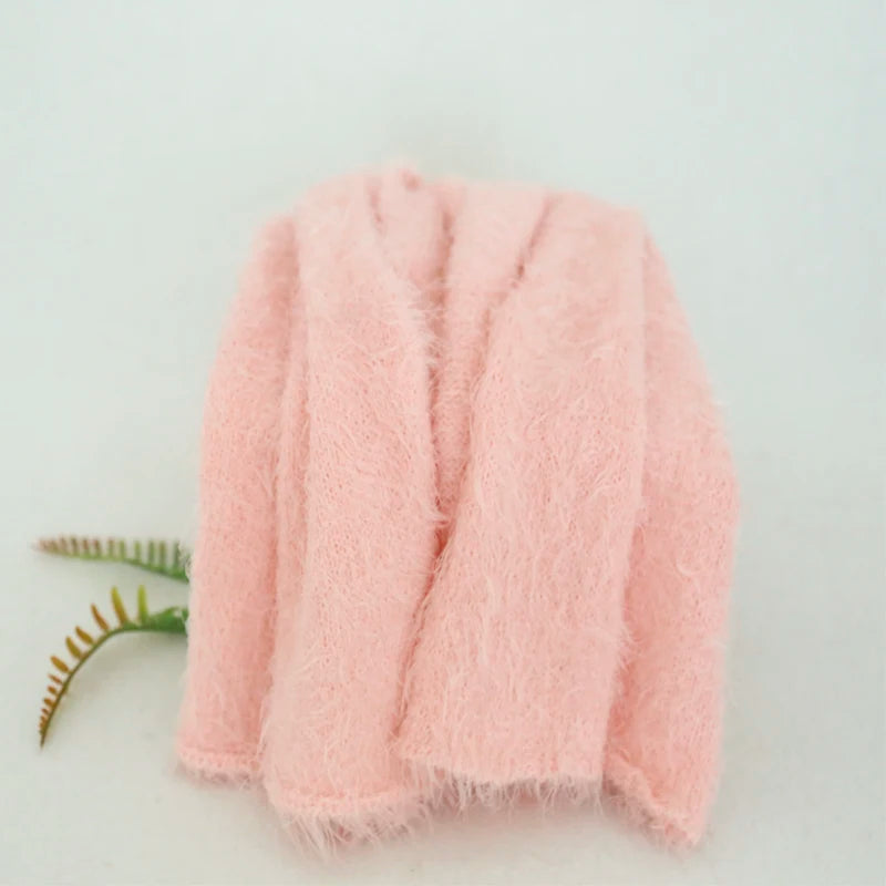 Newborn baby stretch knit wrap Baby soft swaddle knit blanket Photography props Jersey wrap photo props