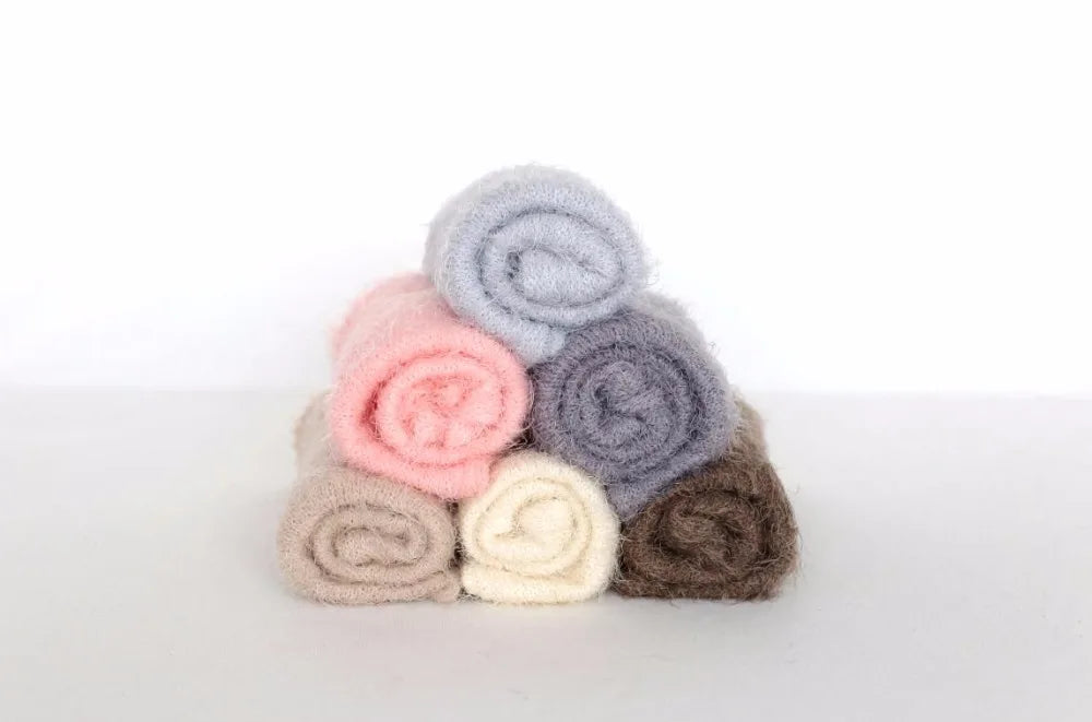 Newborn baby stretch knit wrap Baby soft swaddle knit blanket Photography props Jersey wrap photo props