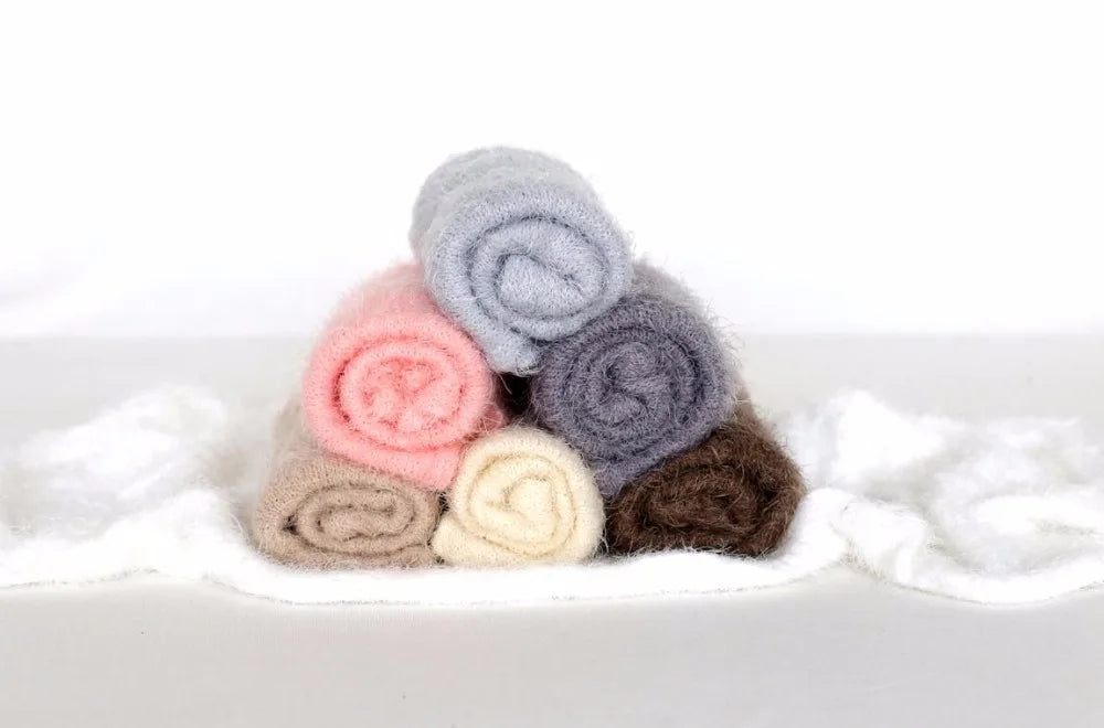 Newborn baby stretch knit wrap Baby soft swaddle knit blanket Photography props Jersey wrap photo props