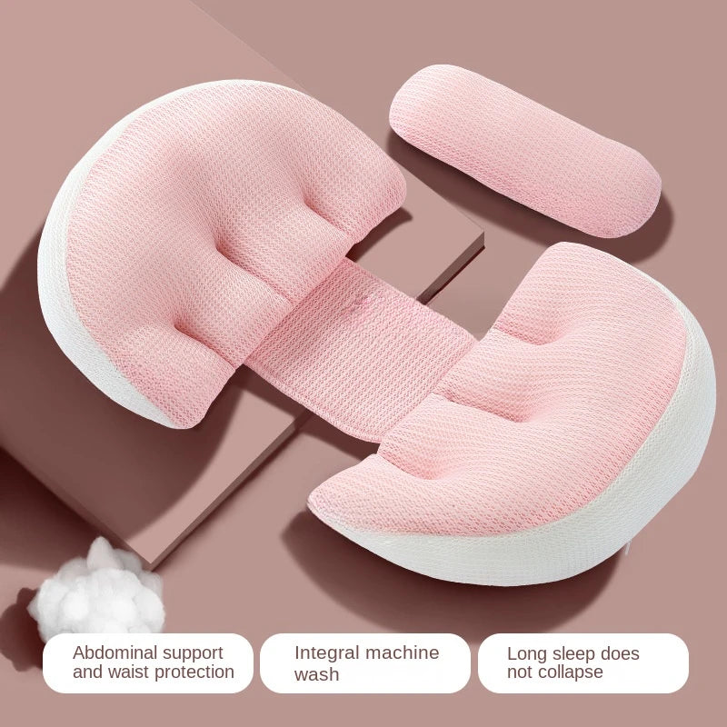 Pregnant Women's Pillows Waist Protection Side Sleeping Pillows Abdominal Support U-shaped Side Lying Pillows Pregnancy Pillows