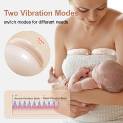 NCVI Breast Massager with Heat and Vibration 2 in 1- Ergonomic, Portable Breastfeeding Support for Nursing Moms, BPA-Free