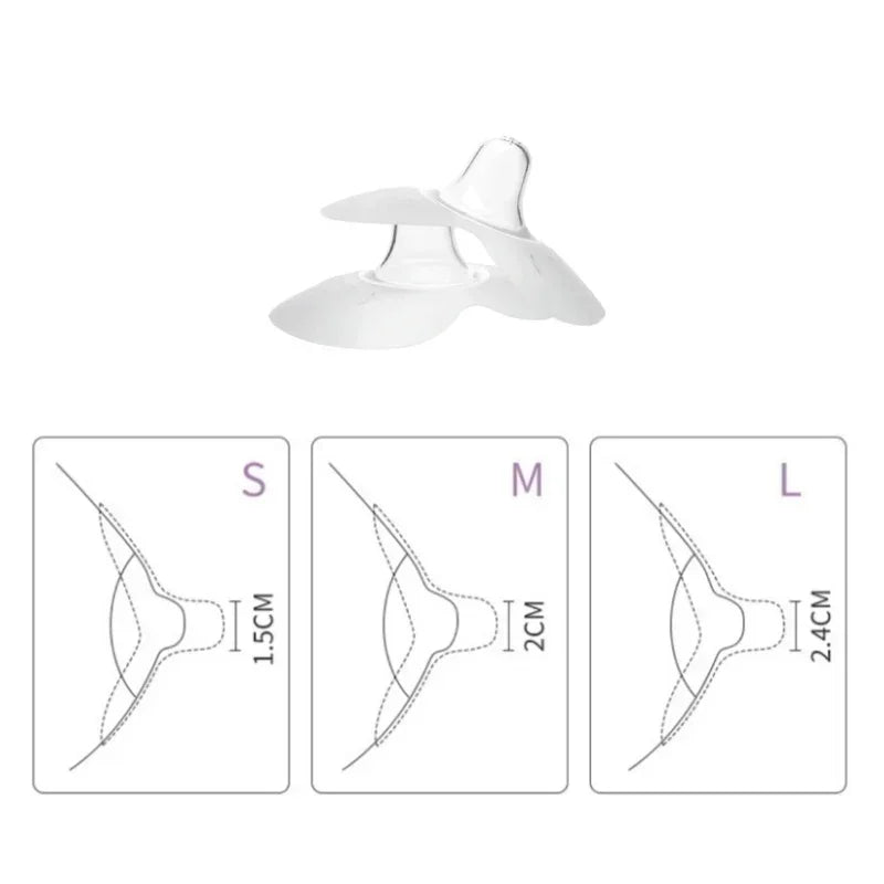 2Pcs Silicone Breastfeeding Nipple Protectors Feeding Mother Nipple Shields Protection Cover Soft Milk Feeding Nursing Shield