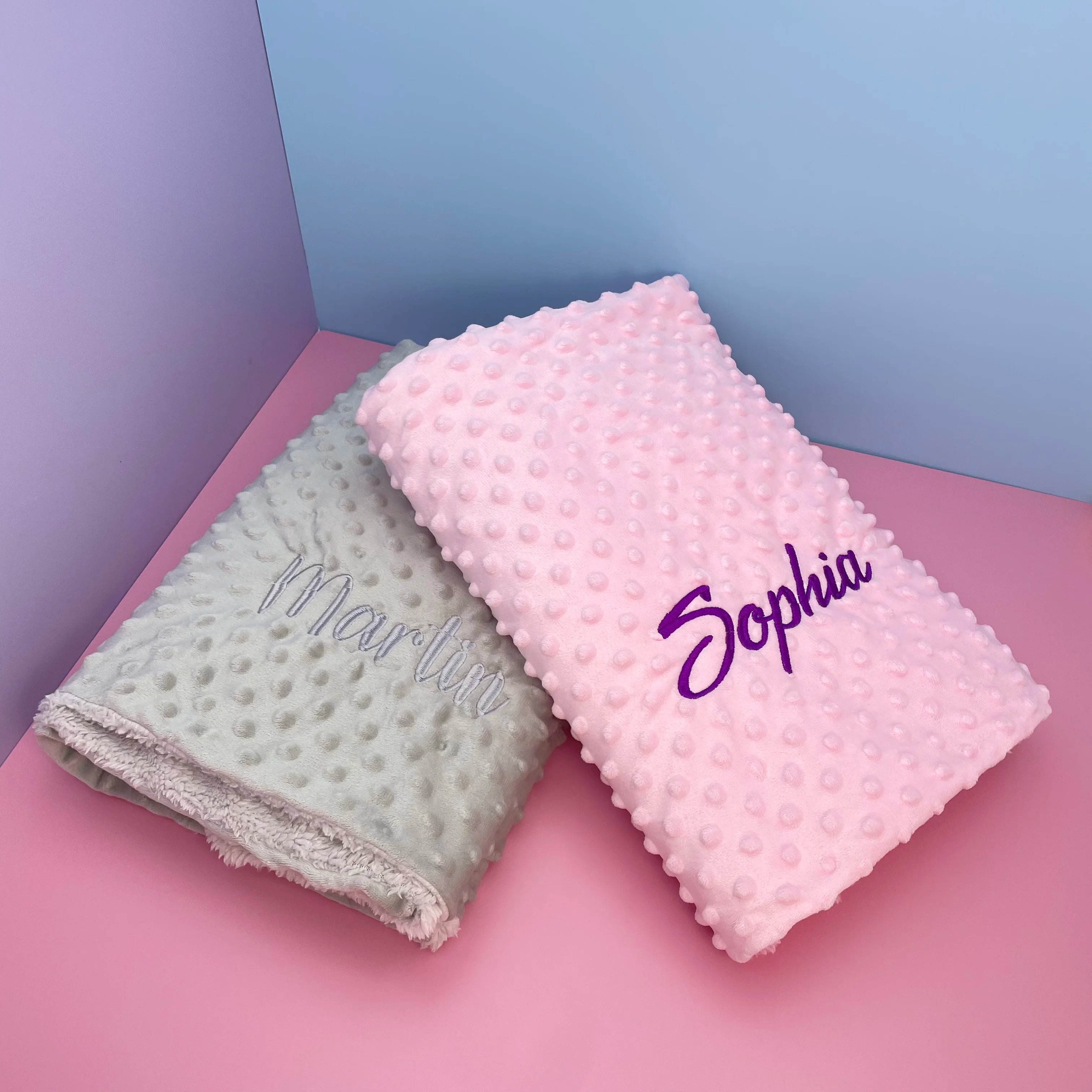 Personalized Baby First Name Cover Kids Custom Blanket Newborn Boy Girl Birthday Gift Swaddle Bed Toddler Stroller Crib Blanket