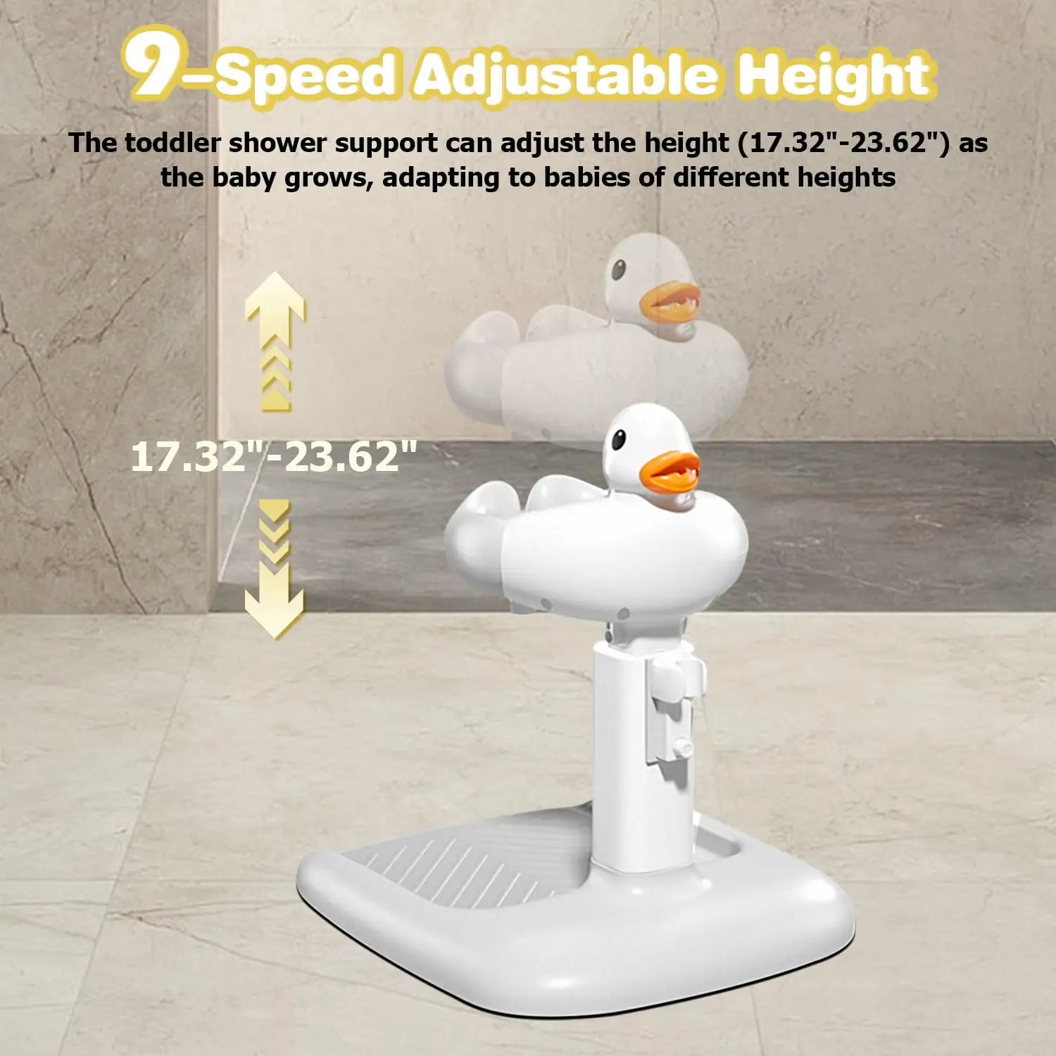 Baby Standing Bath Maker, Baby Shower Stand, Bath Shower Standing Support Baby Bath Stand, Portable and Free Mother Hands