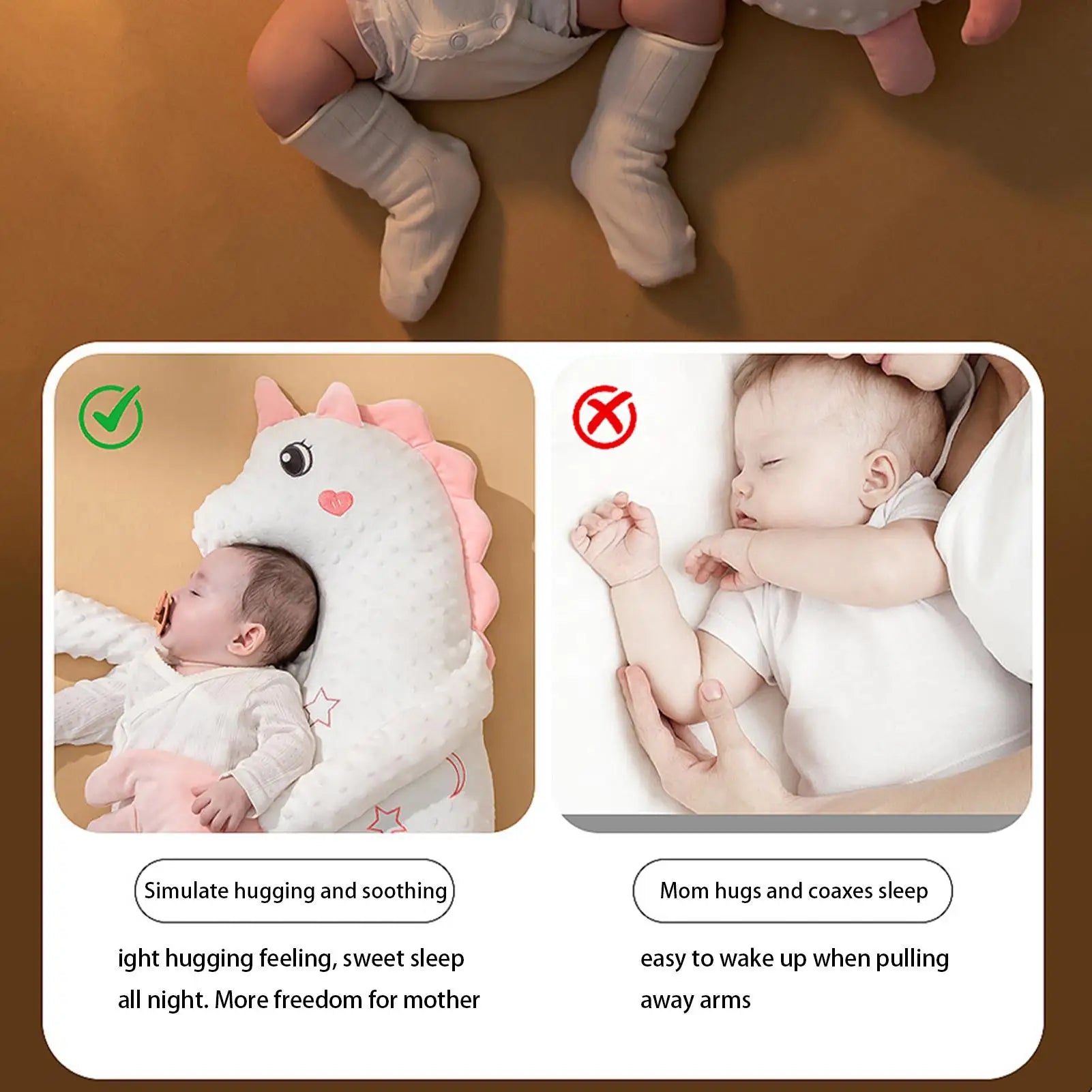 Baby Soothing Palm Cartoon Remote Control Comforting Hand 3 Gear Adjustable Companion Doll Baby Startle Prevention Sleep Aids