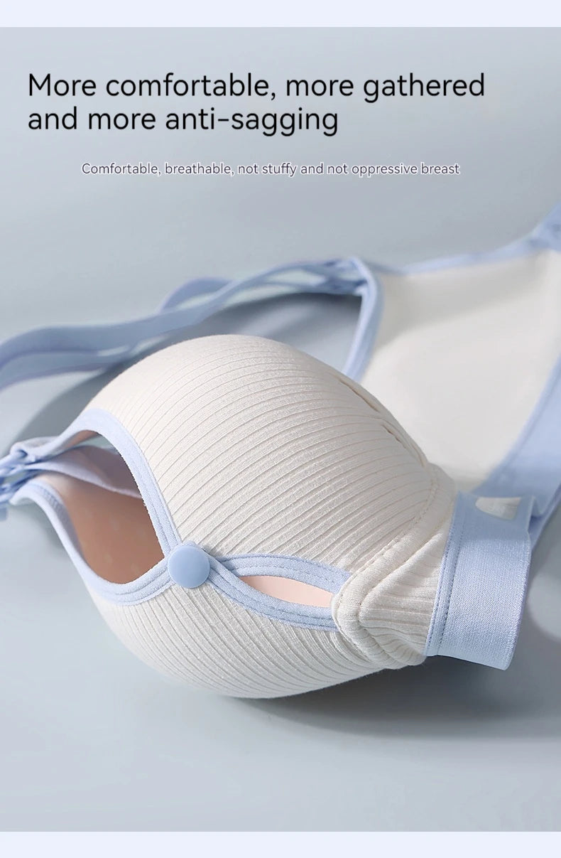 Women's Seamless  Breathable Nursing  Bra For All Seasons  Push-up  Pure Cotton  No Underwire  Maternity Sleepwear