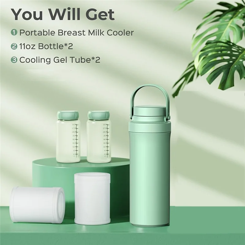 AB66-Breast Milk Cooler Bottle Larger Capacity Travel Breastmilk Chiller Portable Milk Cooler For Breastmilk