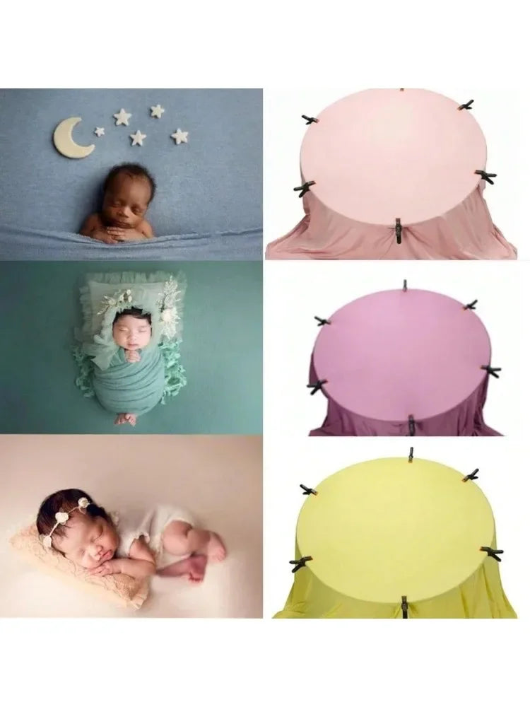 Newborn Photography Backdrop Blanket Wrap Set Soft Fabrics Shoot Studio Accessories Baby Posing Frame Blankets Wraps Fotografia