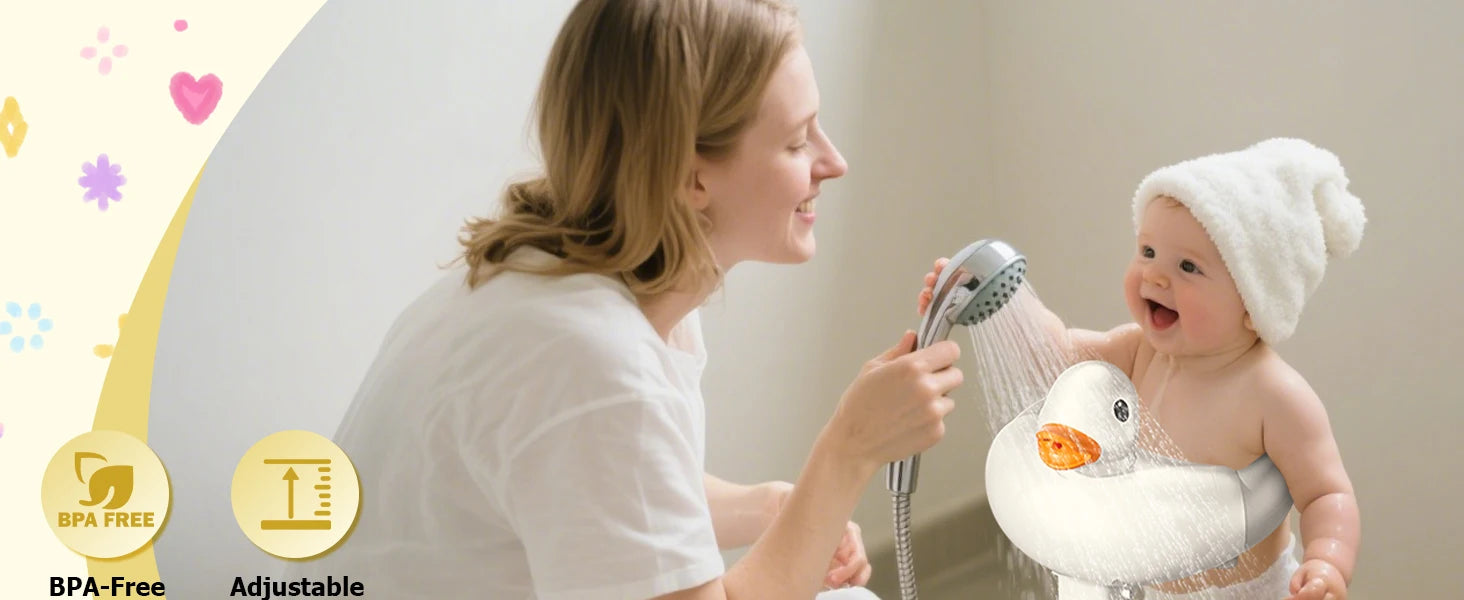 Baby Standing Bath Maker, Baby Shower Stand, Bath Shower Standing Support Baby Bath Stand, Portable and Free Mother Hands