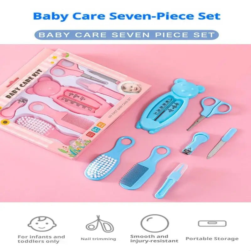 13pcs Comb Grooming Baby Care Kit Baby Portable Tool Grooming Nail Care Set