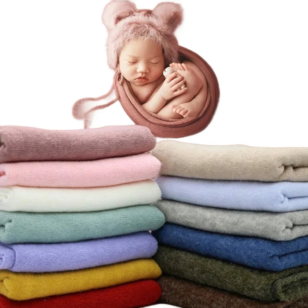 Newborn Photography Backdrop Blanket Wrap Set Soft Fabrics Shoot Studio Accessories Baby Posing Frame Blankets Wraps Fotografia