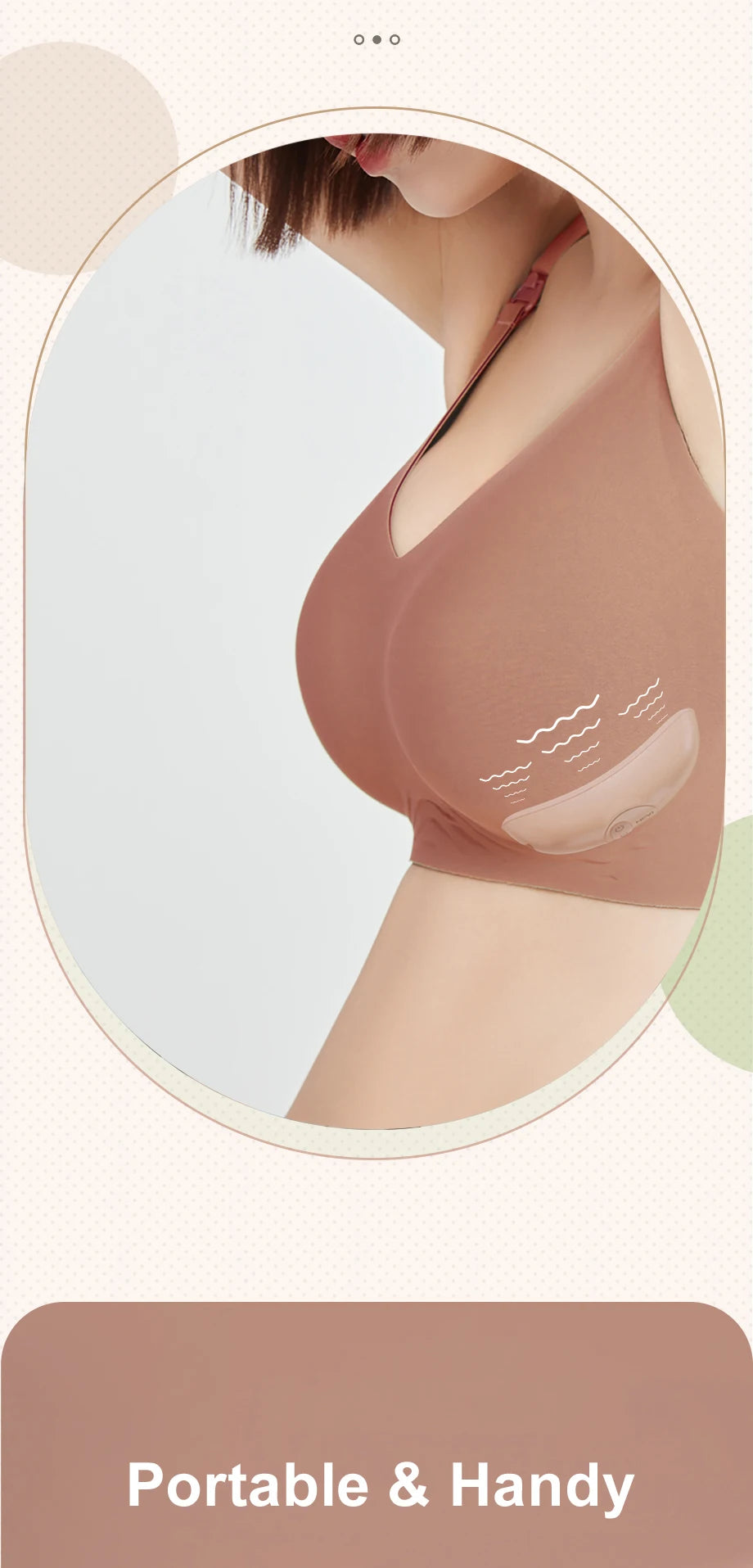 NCVI Breast Massager with Heat and Vibration 2 in 1- Ergonomic, Portable Breastfeeding Support for Nursing Moms, BPA-Free