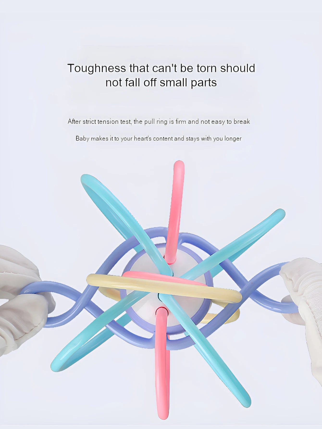 Baby toys: Manhattan ball, baby teething ball, soft rubber teething toy, hand-held ball for babies, newborn rattle