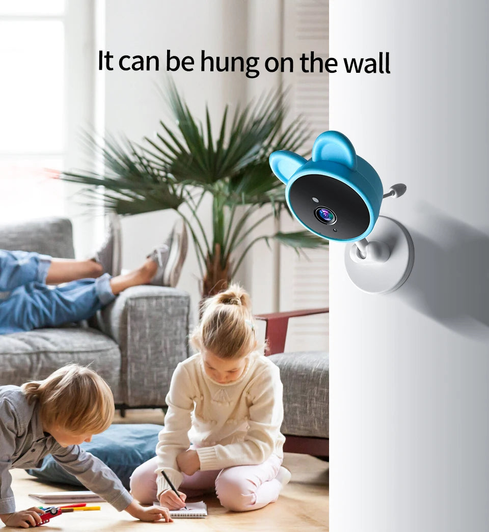 Baby Care Infrared Night Vision Breastfeeding Reminder Temperature Detection Lullaby Wireless Connection Video Surveillance