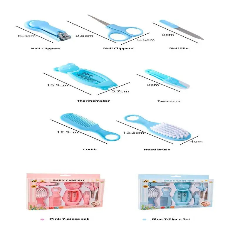 13pcs Comb Grooming Baby Care Kit Baby Portable Tool Grooming Nail Care Set