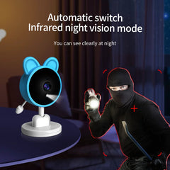 Baby Care Infrared Night Vision Breastfeeding Reminder Temperature Detection Lullaby Wireless Connection Video Surveillance