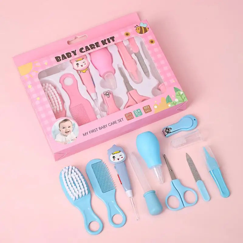 13pcs Comb Grooming Baby Care Kit Baby Portable Tool Grooming Nail Care Set