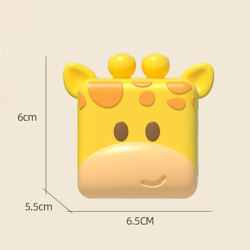 Baby Soft Building Blocks Toys Soft Teething Toy for Babies 3D Cube Animal Bath Toys Baby Early Educational Matching Sensory Toy